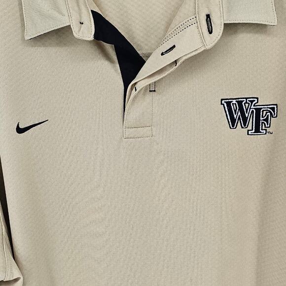 Nike Wake Forest University Collegiate Demon Deacons Gold Golf Polo Shirt XXL - Picture 3 of 8